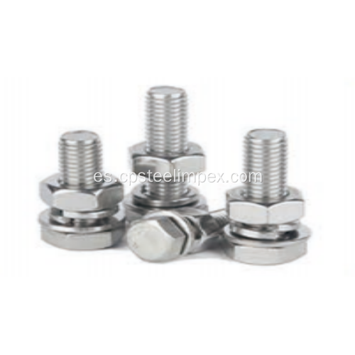 Perno de cabeza hexadecimal de acero inoxidable